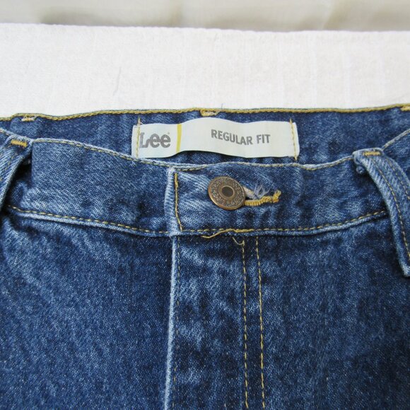 Lee Jeans Men Size 38 X 30 Blue Denim Regular Fit Medium Wash Western Normcore G - Picture 9 of 15